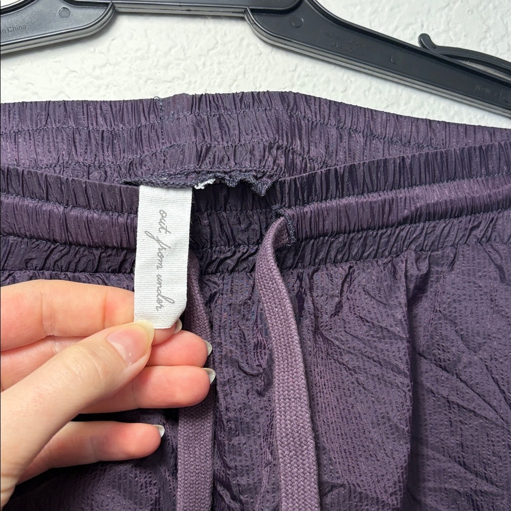 Urban Outfitters Purple Balloon Parachute Baggy Pants Wide Leg Cinch Joggers - Picture 3 of 5